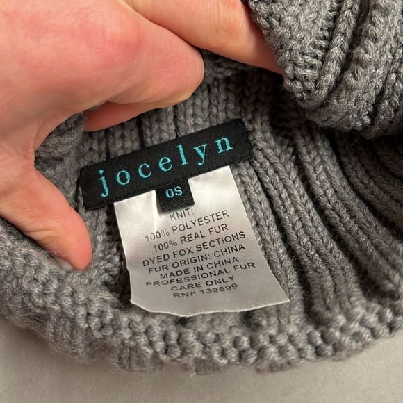 Jocelyn Real Fur Pom-Pom Beanie - Picture 4 of 4